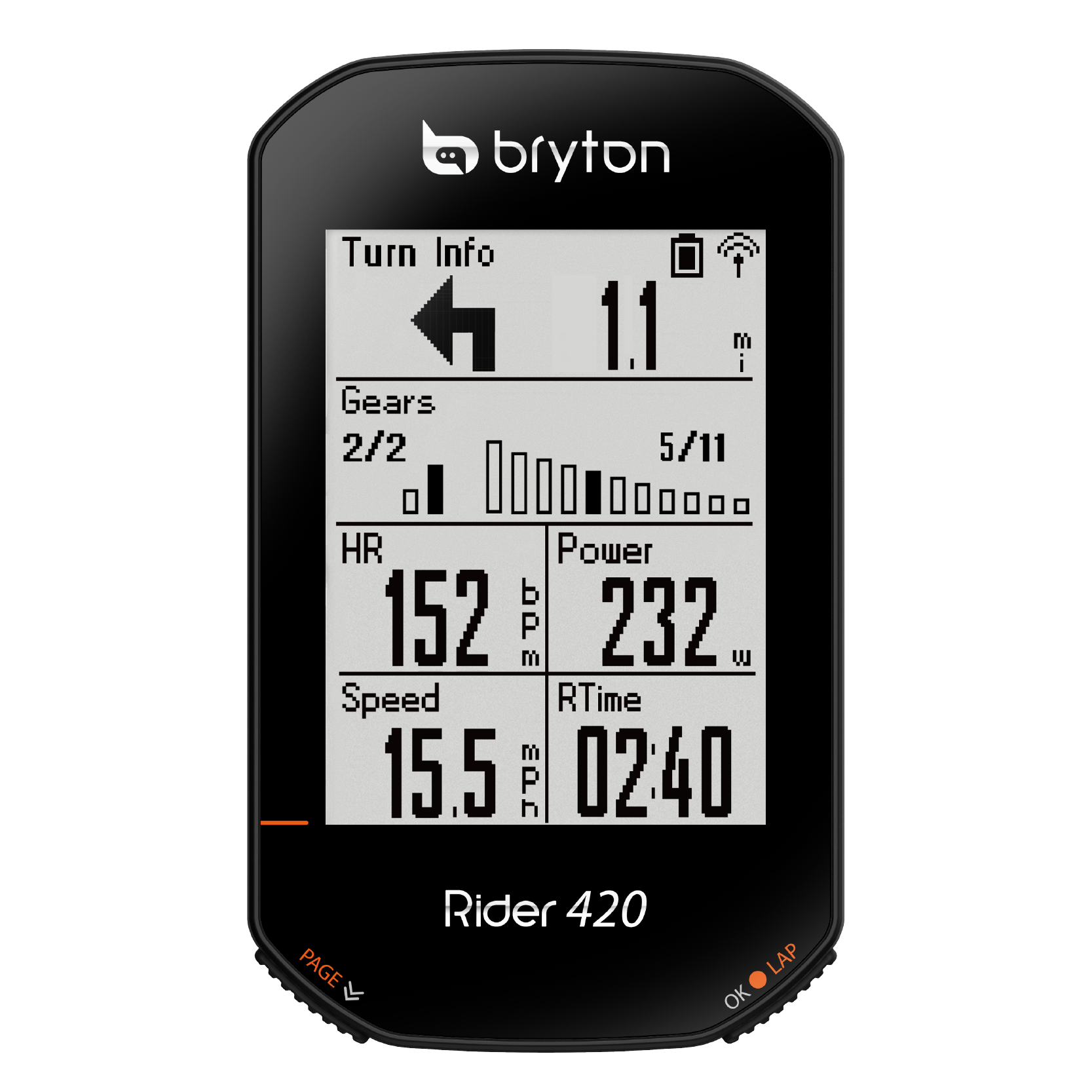 Compteur vélo GPS Rider 11E Bryton