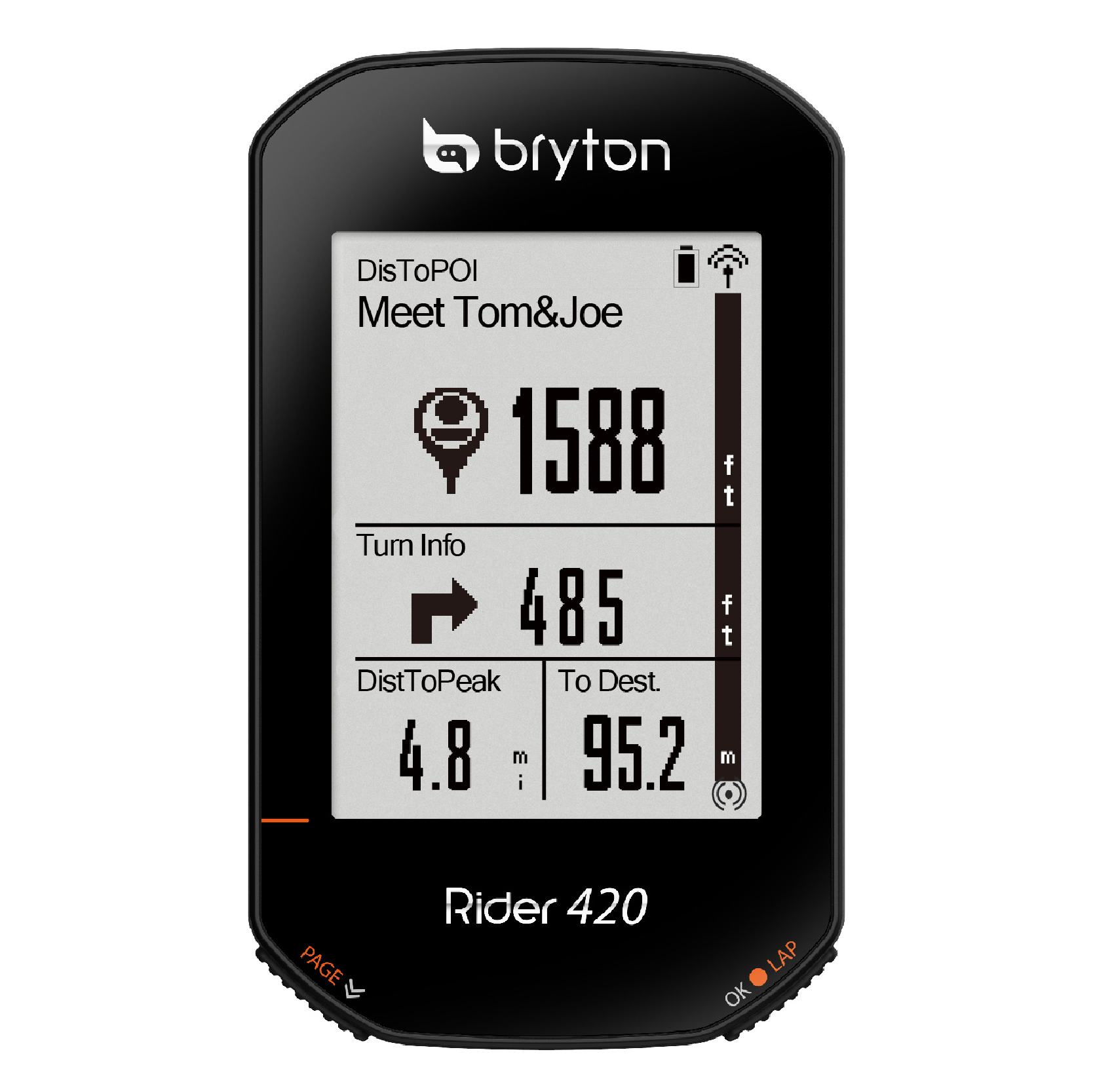 Bryton Rider 750 T Cycling Computer, Black